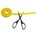 Kabelbinder aus Klettband, 4m, gelb – Bild 3