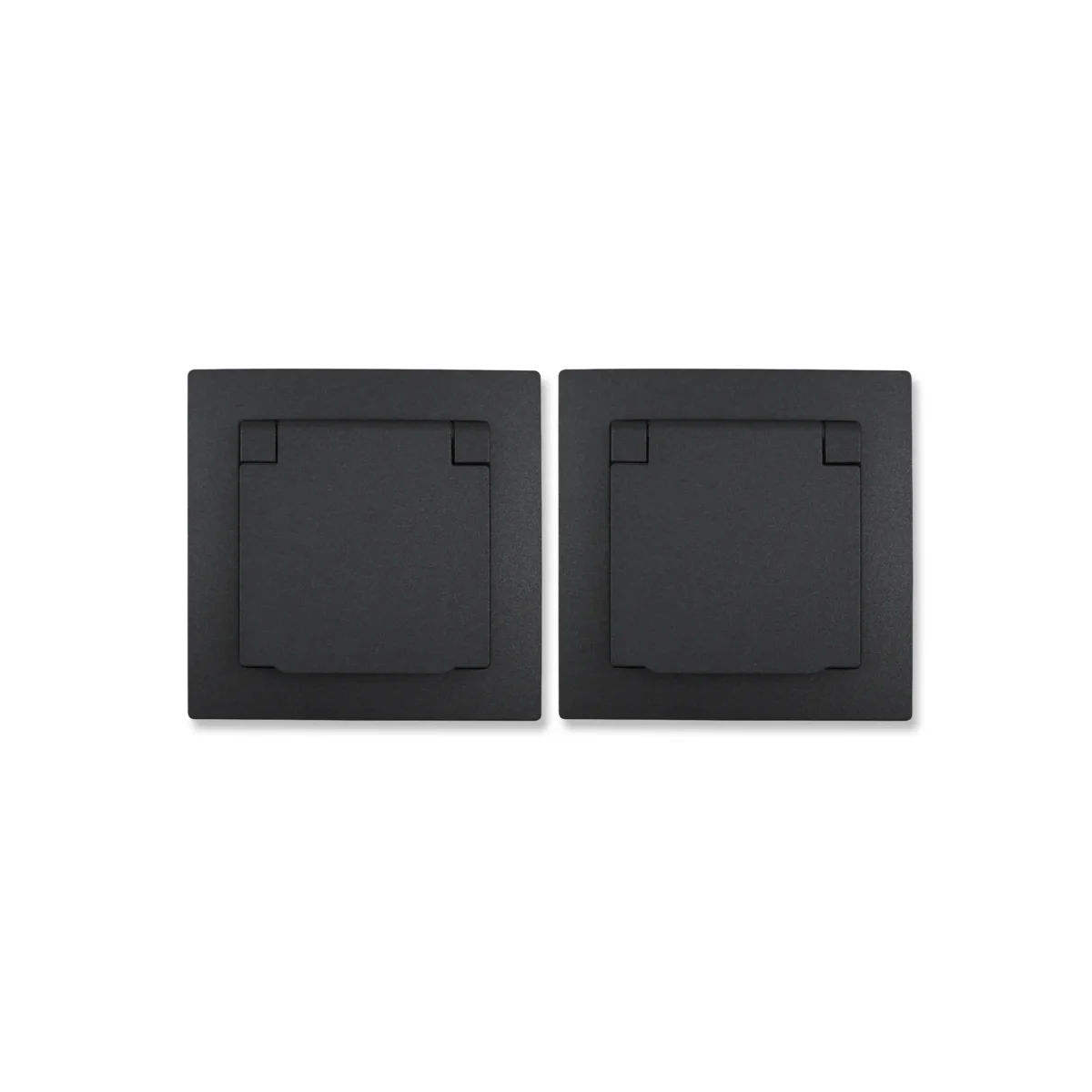 Schutzkontakt-Steckdose McPower "Flair", 250V~/16A, UP, IP44, anthrazit,2er-Pack – Bild 1