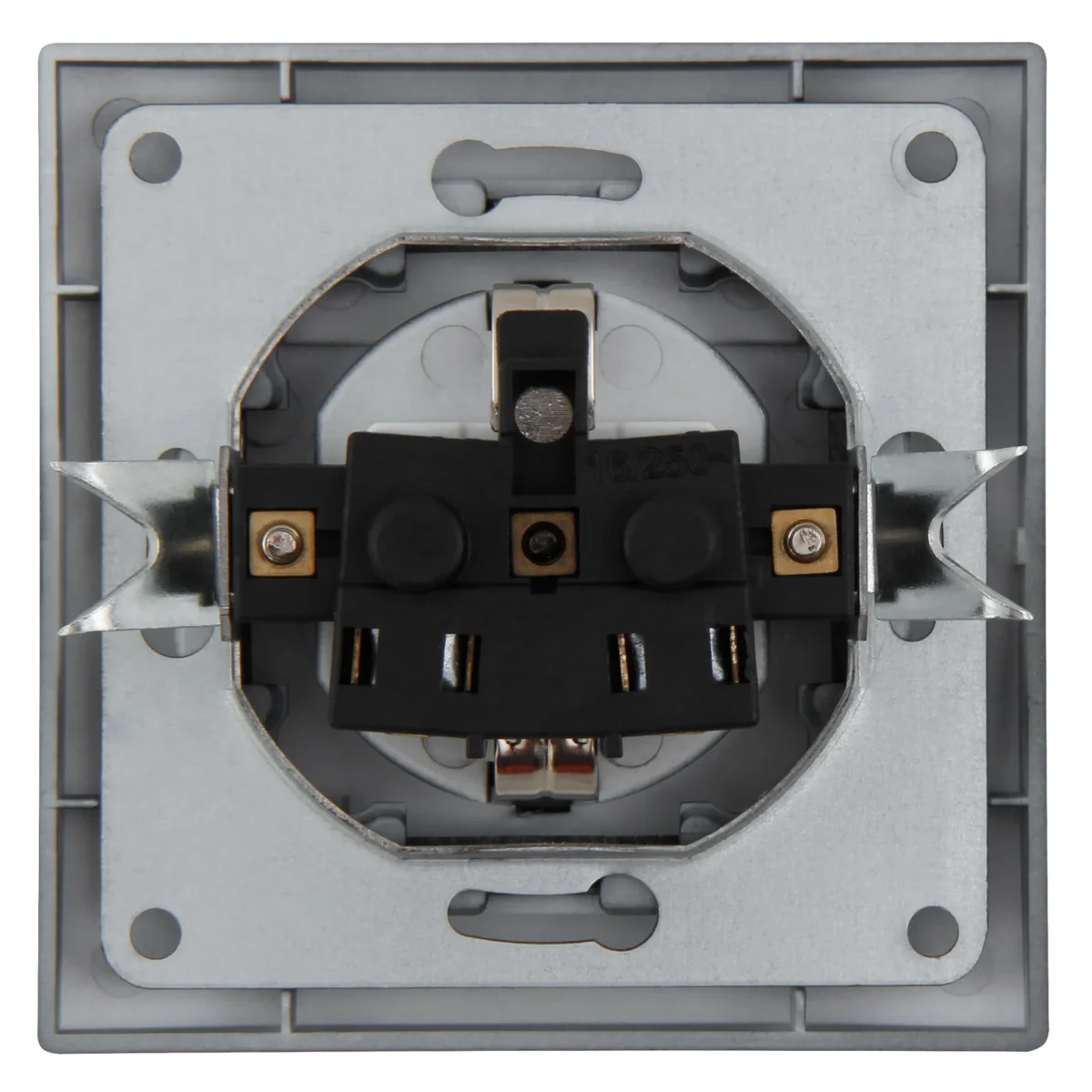 Schutzkontakt-Steckdose McPower "Flair", 250V~/16A, UP, IP44, anthrazit,3er-Pack – Bild 3