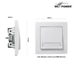 Taster McPower "Flair" mit Namensschild, 250V~/10A, UP, weiß – Bild 4