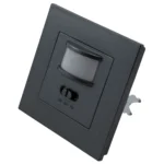 Unterputz IR Bewegungsmelder McShine "LX-23" 160°, 500W, LED geeignet, anthrazit – Bild 2