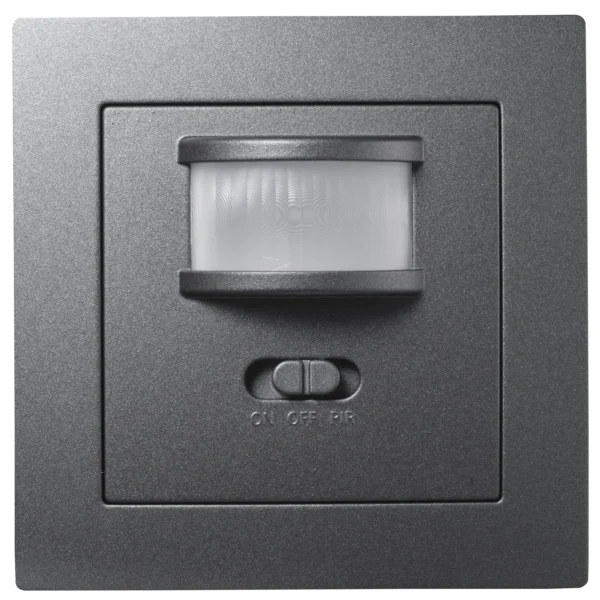 Unterputz IR Bewegungsmelder McPower "Flair" 160°, 750W, LED geeignet, anthrazit