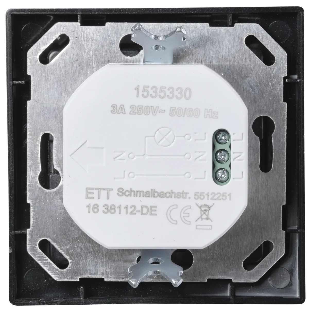 Unterputz IR Bewegungsmelder McPower "Flair" 160°, 750W, LED geeignet, anthrazit – Bild 4