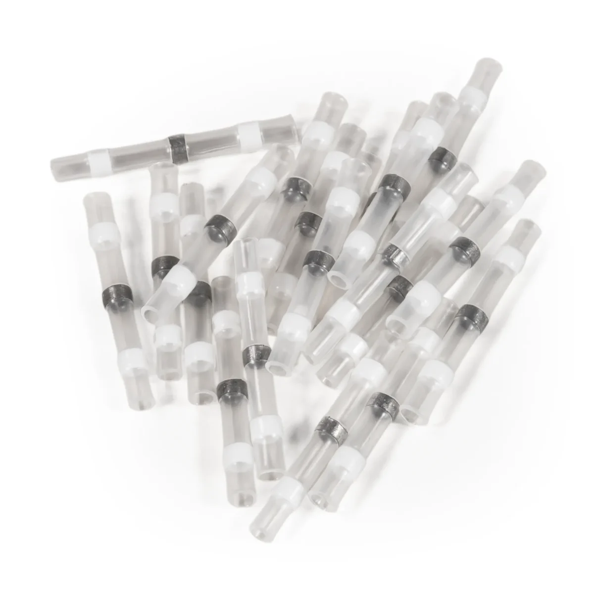 Lötverbinder McPower, Ø1,7mm - weiße Markierung, 0,25-0,34mm² Kabel, 20er-Pack – Bild 1