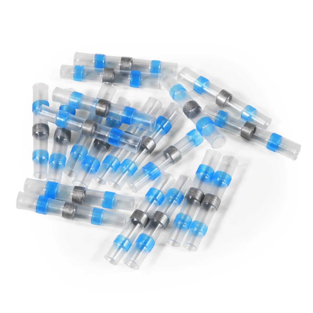 Lötverbinder McPower, Ø4,5mm - blaue Markierung, 1,5-2,5mm² Kabel, 20er-Pack – Bild 1