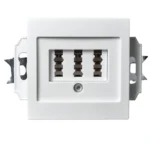 TAE-NFN-Anschlussdose McPower "Flair" UP, weiß, 3x 6-polig
