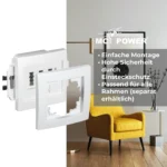 TAE-NFN-Anschlussdose McPower "Flair" UP, weiß, 3x 6-polig – Bild 4