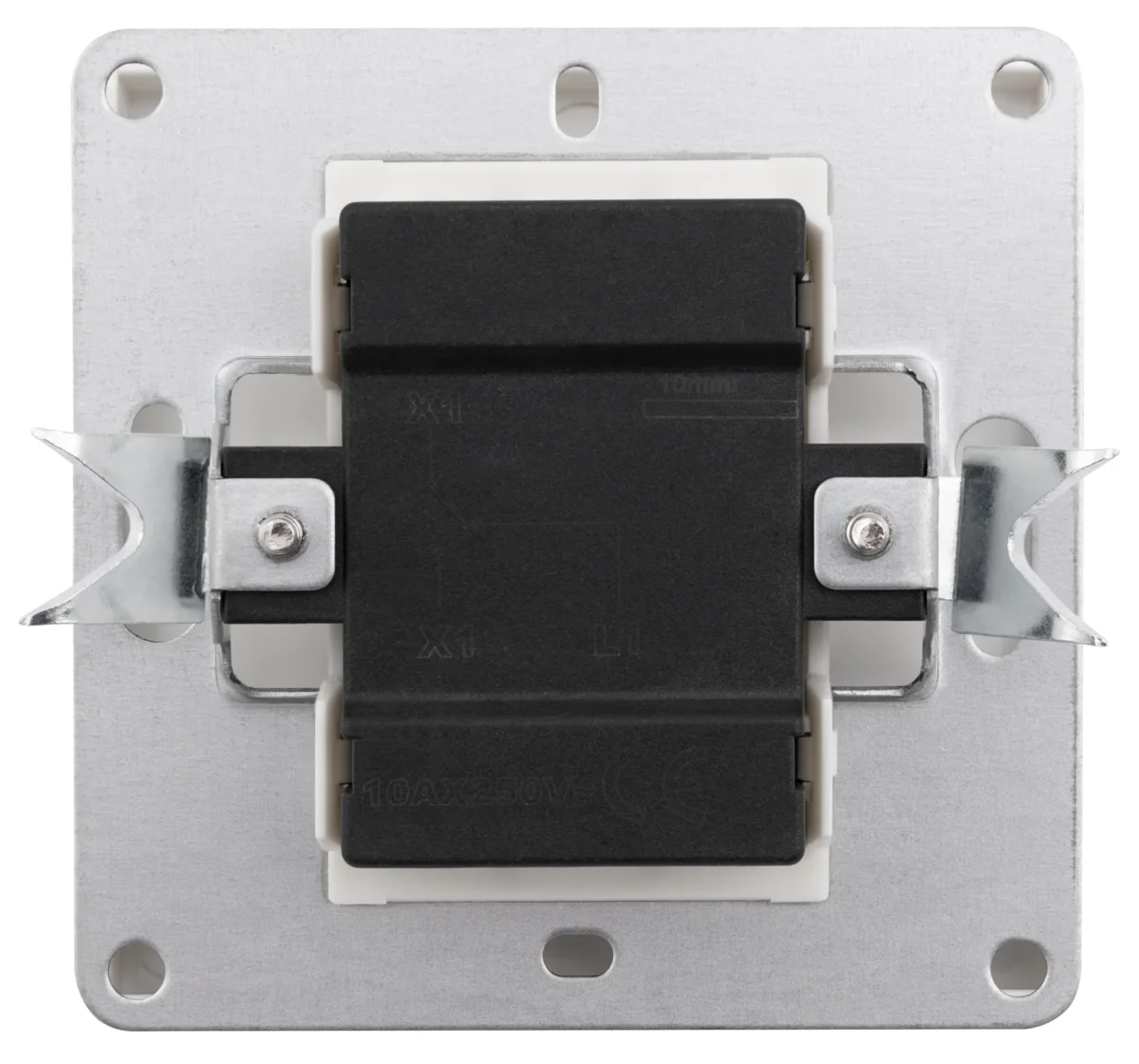 Wechselschalter McPower "Shallow" 250V~/10A, UP, Steckanschluss, weiß – Bild 2