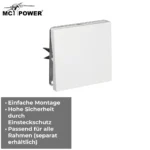 Wechselschalter McPower "Shallow" 250V~/10A, UP, Steckanschluss, weiß – Bild 5