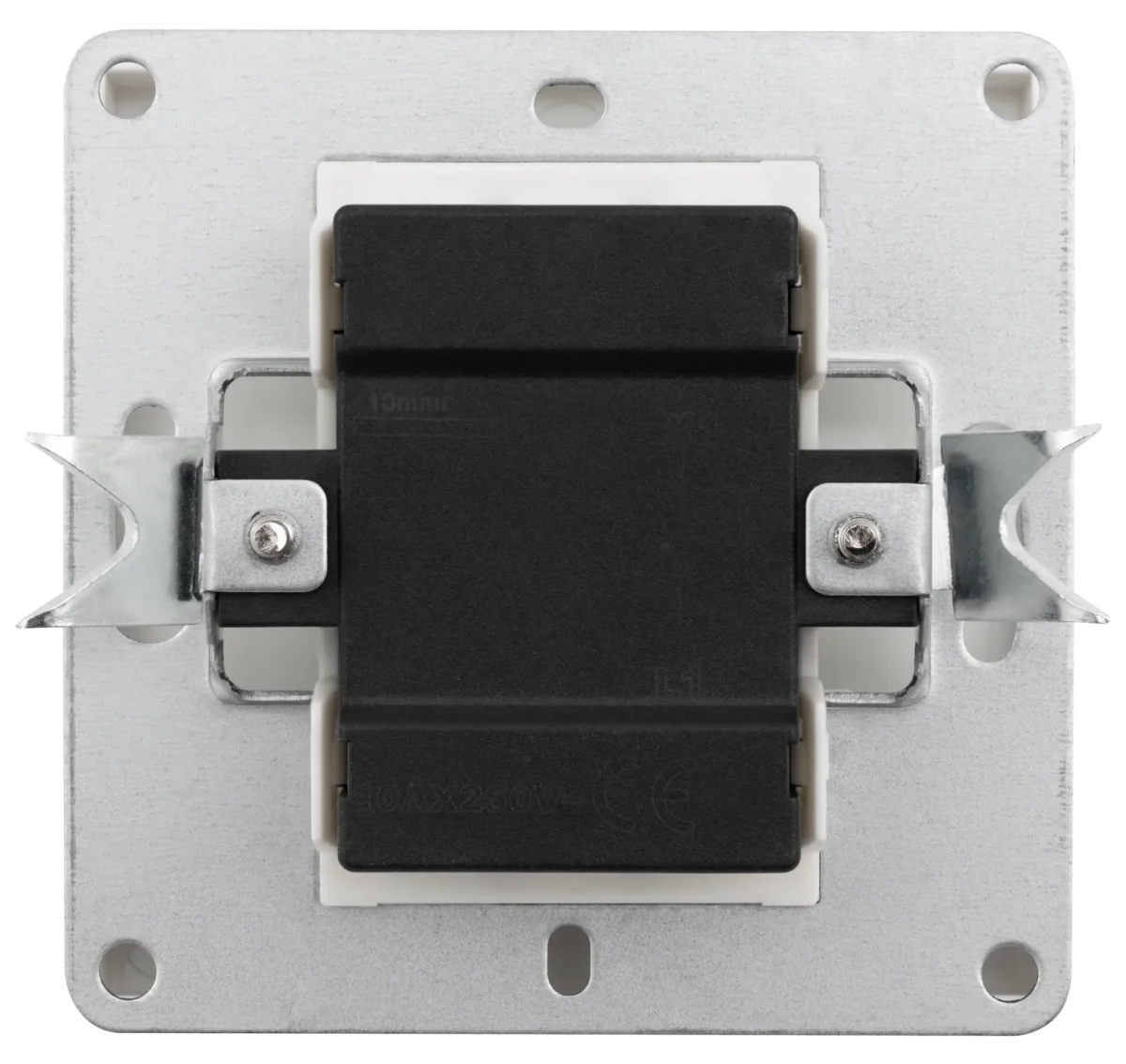 Taster McPower "Shallow" 250V~/10A, UP, Steckanschluss, weiß – Bild 2