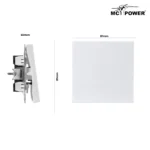 Taster McPower "Shallow" 250V~/10A, UP, Steckanschluss, weiß – Bild 3