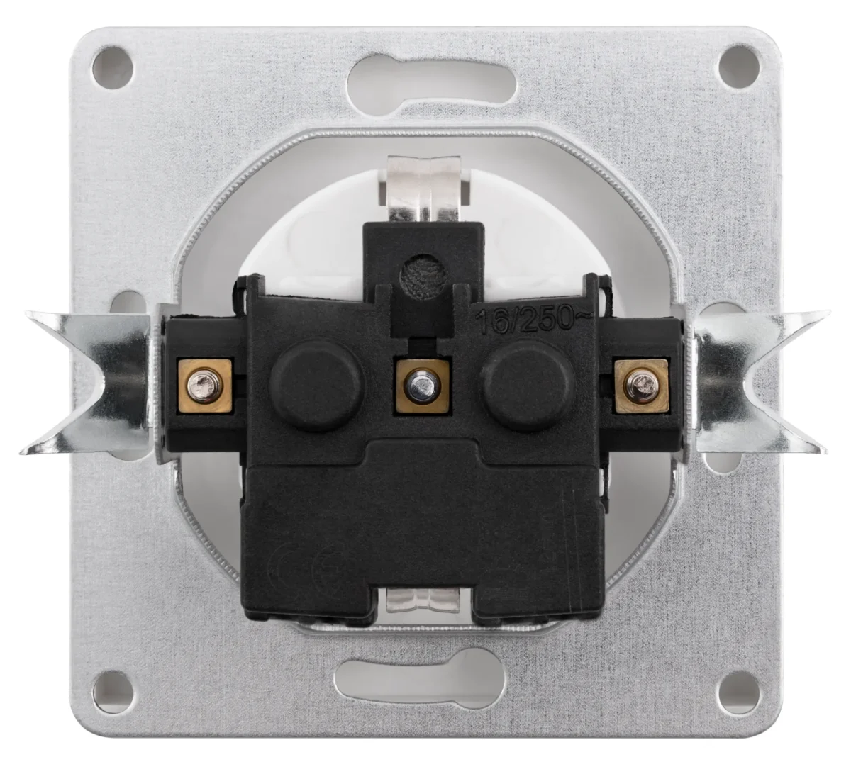 Schutzkontakt-Steckdose McPower "Shallow" 250V~/16A, UP, Steckanschluss, weiß – Bild 2