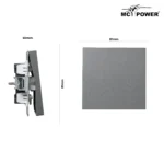 Wechselschalter McPower "Shallow" 250V~/10A, UP, Steckanschluss, anthrazit – Bild 3