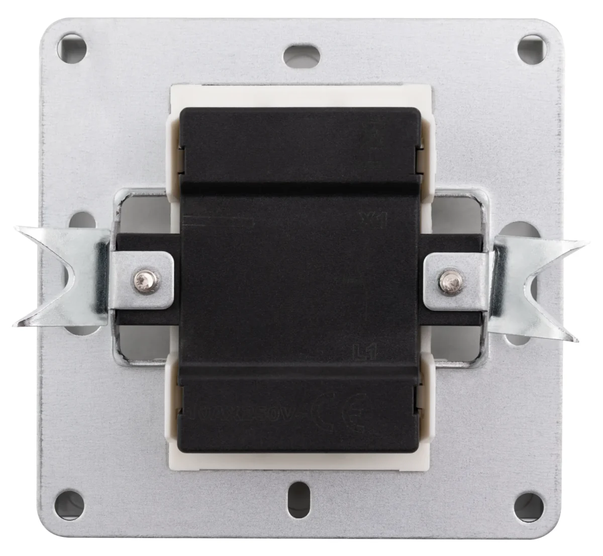 Taster McPower "Shallow" 250V~/10A, UP, Steckanschluss, anthrazit – Bild 2