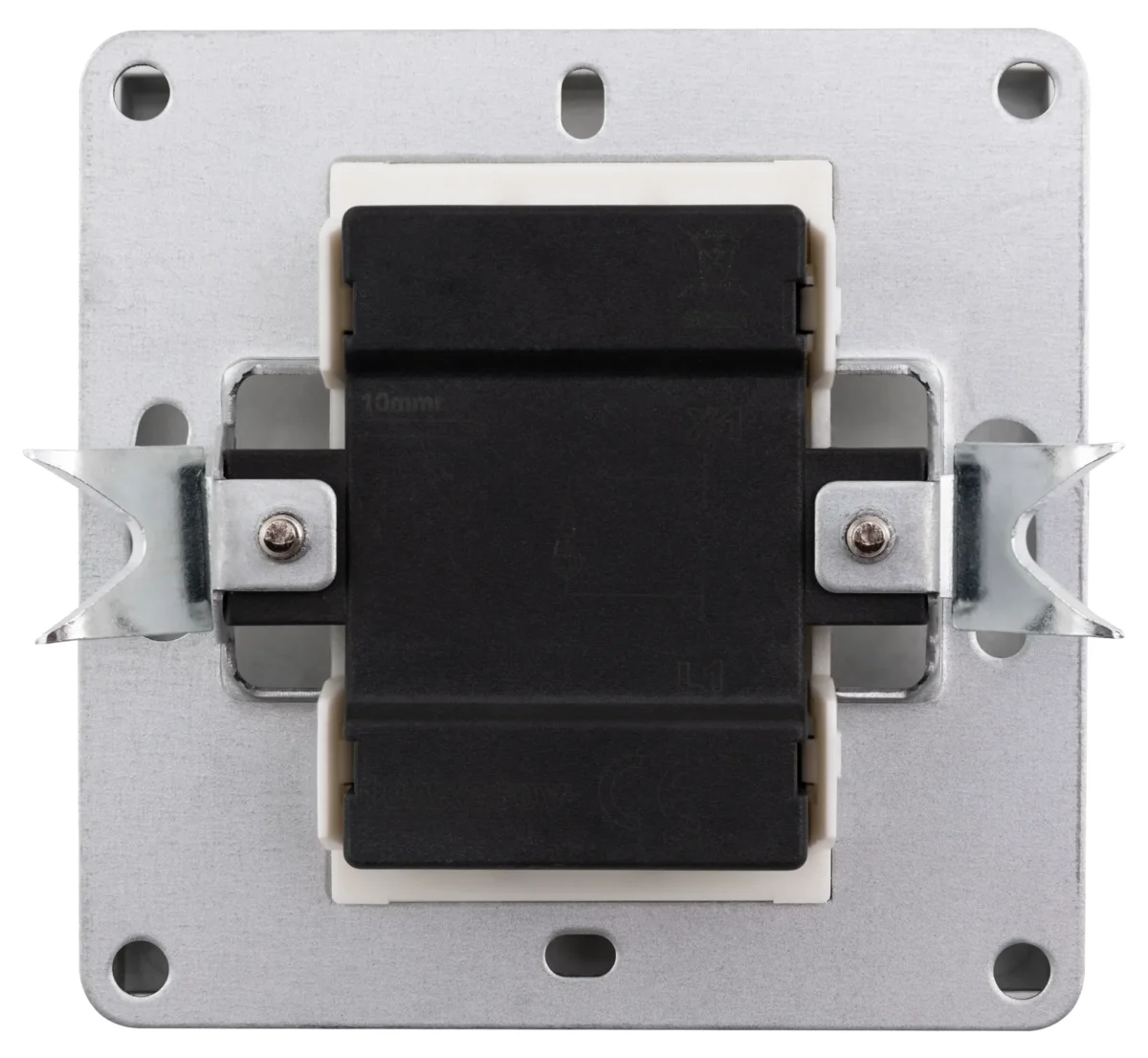 Schalter McPower "Shallow" 250V~/10A, UP, Orientierungsleuchte, Steckanschluss, anthrazit – Bild 2