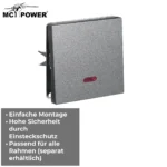 Schalter McPower "Shallow" 250V~/10A, UP, Orientierungsleuchte, Steckanschluss, anthrazit – Bild 4