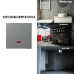 Schalter McPower "Shallow" 250V~/10A, UP, Orientierungsleuchte, Steckanschluss, anthrazit – Bild 5