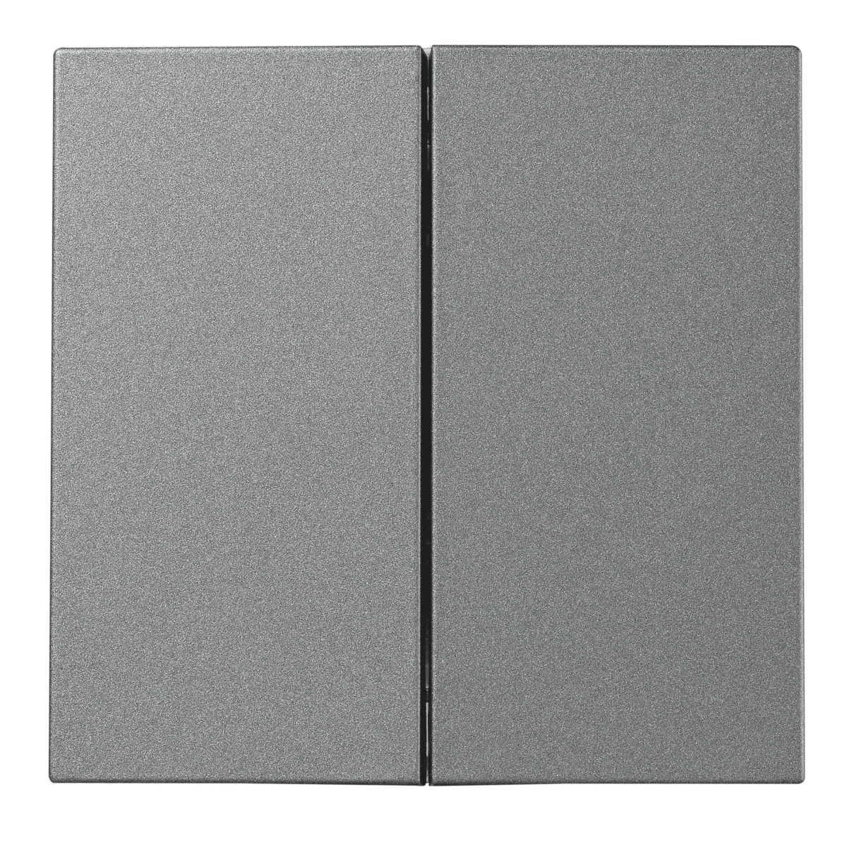 Serien-Schalter McPower "Shallow" 2-fach, 250V~/10A, Steckanschluss, anthrazit – Bild 1