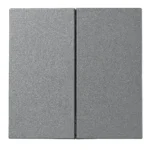 Serien-Schalter McPower "Shallow" 2-fach, 250V~/10A, Steckanschluss, anthrazit