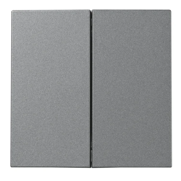 Serien-Schalter McPower "Shallow" 2-fach, 250V~/10A, Steckanschluss, anthrazit