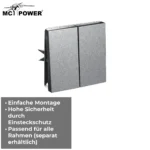 Jalousie-Taster McPower "Shallow" 250V~/10A, UP, Steckanschluss, anthrazit – Bild 4