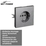 Schutzkontakt-Steckdose McPower "Shallow" 250V~/16A, Steckanschluss, anthrazit – Bild 4