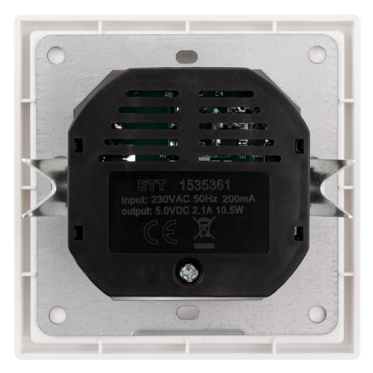 Schutzkontakt-Steckdose McPower "Shallow" 2xUSB-A - 5V/2,1A – Bild 2