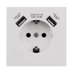 Schutzkontakt-Steckdose McPower "Shallow" 2xUSB-A - 5V/2,1A – Bild 4
