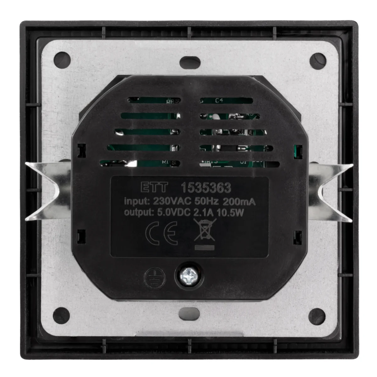 Schutzkontakt-Steckdose McPower "Shallow" 2x USB-A - 5V/2,1A – Bild 2