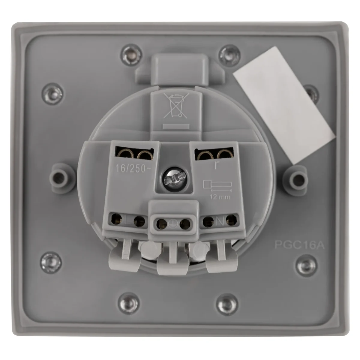 Boden Einbausteckdose, IP44, Edelstahl, 3680W – Bild 6