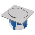Boden Einbausteckdose, IP44, Edelstahl, 3680W, incl. Gerätedose Winddicht