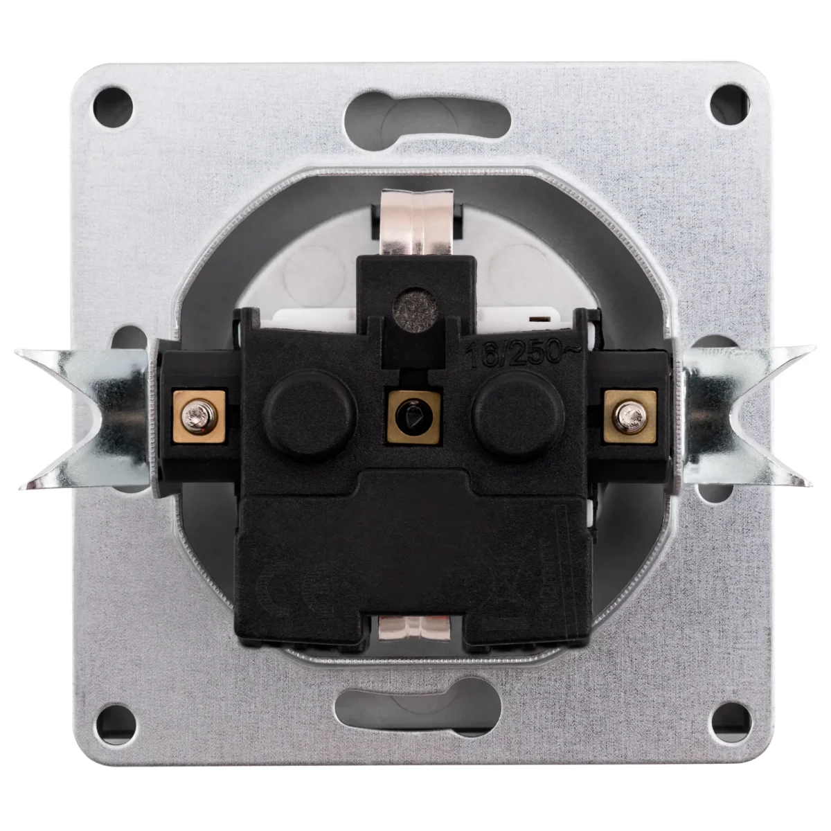 Schutzkontakt-Steckdose McPower "Shallow" 250V~/16A, Einsteckschutz, Steckanschluss, 18er-Pack – Bild 3