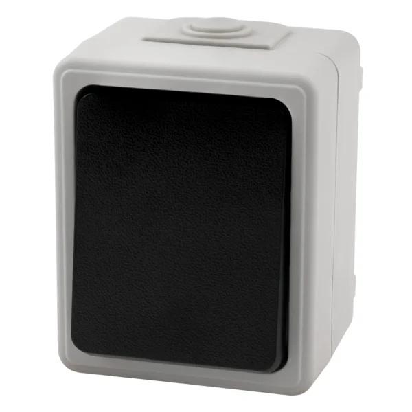 Feuchtraum Taster McPower "Taff", 250V~/10A, IP44, AP, grau