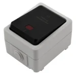 Feuchtraum Heizungs Hauptschalter McPower "Taff", 250V~/10A, IP44, AP, grau – Bild 2