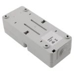 Feuchtraum Doppel-Steckdose McPower "Taff", 250V~/16A, IP44, AP, grau – Bild 3
