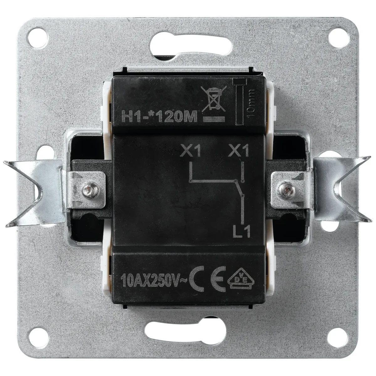 Blindabdeckung / Blende McPower "Flair" anthrazit – Bild 2