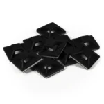 Kabelsockel McPower für Kabelbinder 20x20mm, schwarz, selbstklebend, 10er-Pack