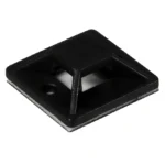Kabelsockel McPower für Kabelbinder 20x20mm, schwarz, selbstklebend, 10er-Pack – Bild 2