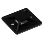 Kabelsockel McPower für Kabelbinder 30x30mm, schwarz, selbstklebend, 10er-Pack – Bild 2