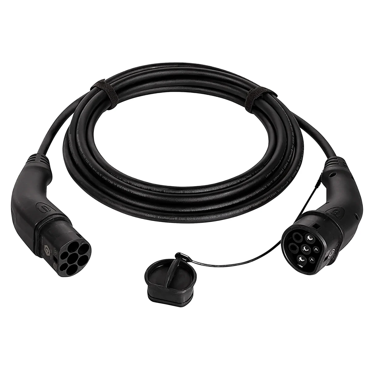 E-Auto-Ladekabel, Typ 2, 1-phasig, 32 A, 7,4 kW, 5m – Bild 1