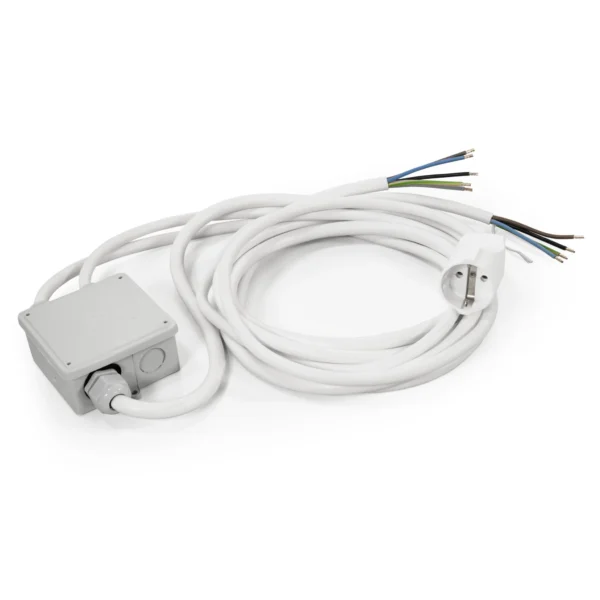 Küchenanschlussbox Powersplitter, 2/2/2m, vorverkabelt, reinweiß