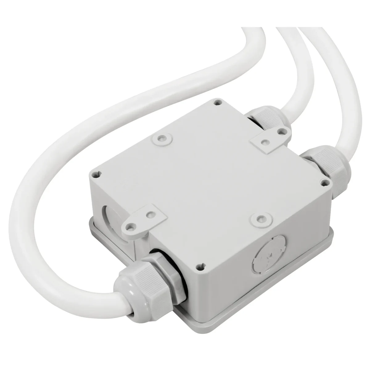 Küchenanschlussbox Powersplitter, 2/2/2m, vorverkabelt, reinweiß – Bild 3