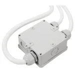 Küchenanschlussbox Powersplitter, 2/5/5m, vorverkabelt, reinweiß – Bild 3