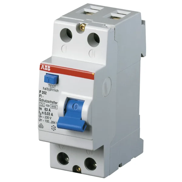 Fehlerstrom-Schutzschalter ABB, 2-polig, 25A/003A, Typ A