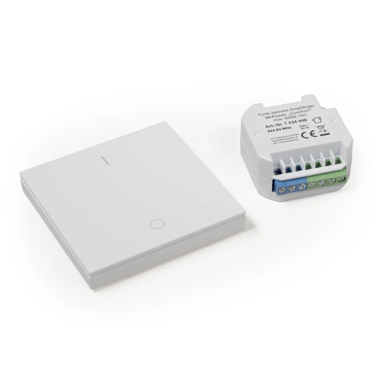 Funk-Schalter Set McPower "Comfort" Jalousiestuerung + Schalter, max. 500W – Bild 1