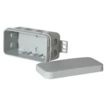 Feuchtraum-Abzweigkasten "E126", 85x44x40mm, grau, Aufputz, IP54 – Bild 2