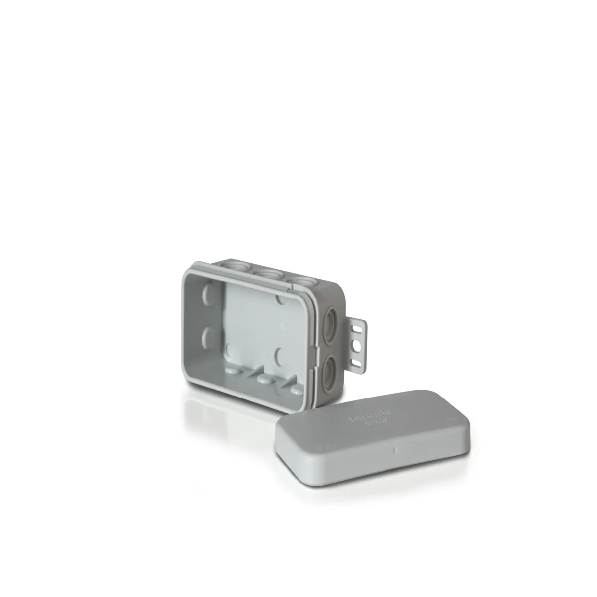 Feuchtraum-Abzweigkasten "E126", 85x44x40mm, grau, Aufputz, IP54 – Bild 3