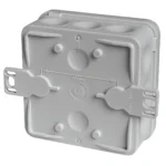 Feuchtraum-Abzweigkasten "E1200", 80x80x37mm, grau, Aufputz, IP55 – Bild 2
