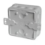 Feuchtraum-Abzweigkasten "E1200", 80x80x37mm, grau, Aufputz, IP55 – Bild 5
