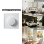 LED-Dimmer für elektronische Trafos McPower "Shallow" 250V~/300W, weiß – Bild 5